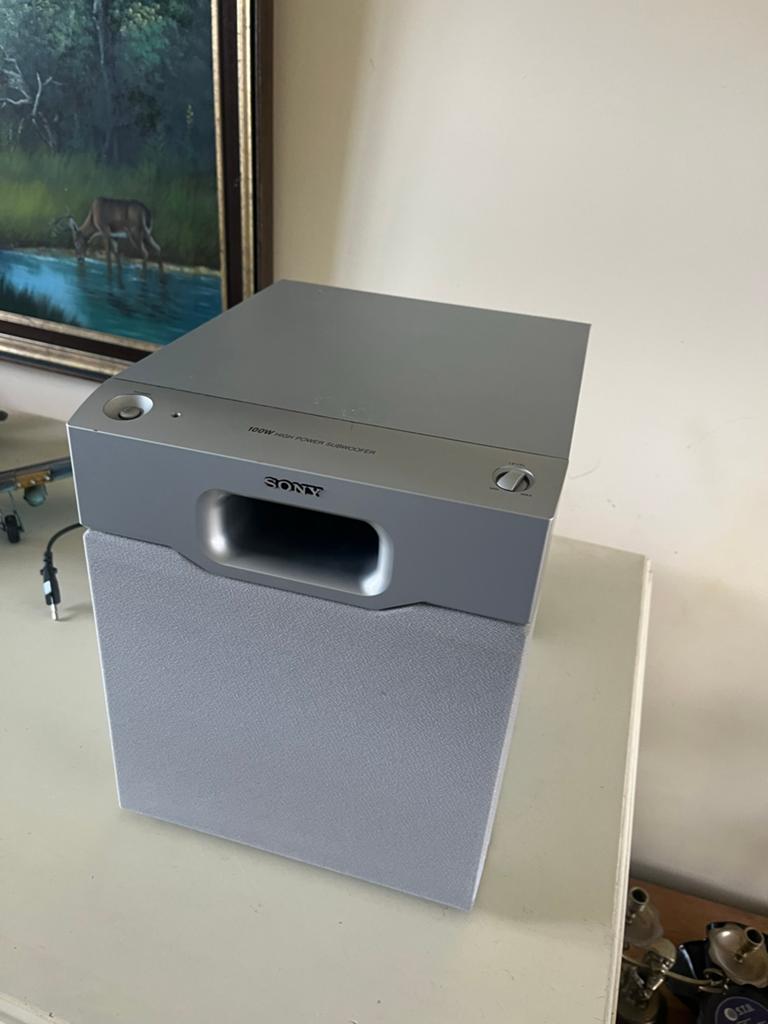 Sony SA-WMSP4 actieve subwoofer - 100W, Audio, Tv en Foto, Luidsprekers, Ophalen, Gebruikt, Subwoofer, 60 tot 120 watt