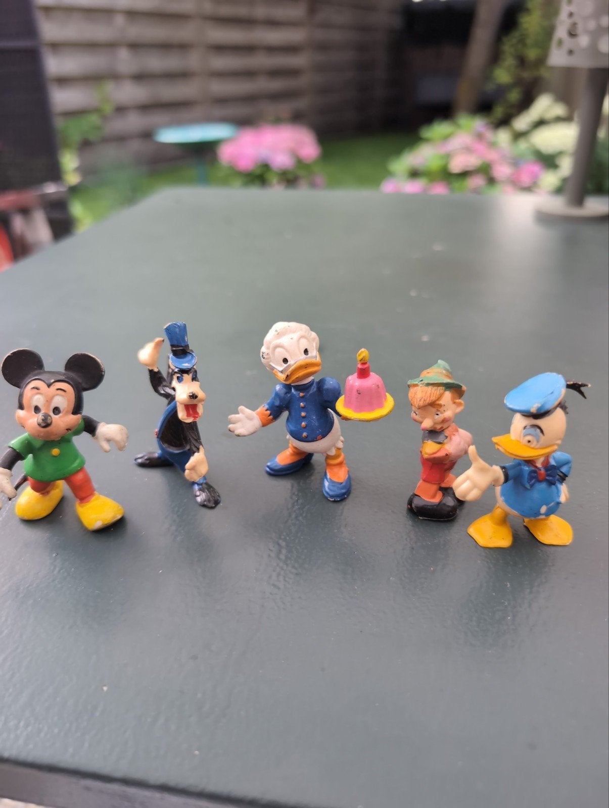 Vintage Bully Figuren Disney ruim 50 jaar oud, Verzamelen, Disney, Ophalen of Verzenden, Donald Duck, Gebruikt, Beeldje of Figuurtje