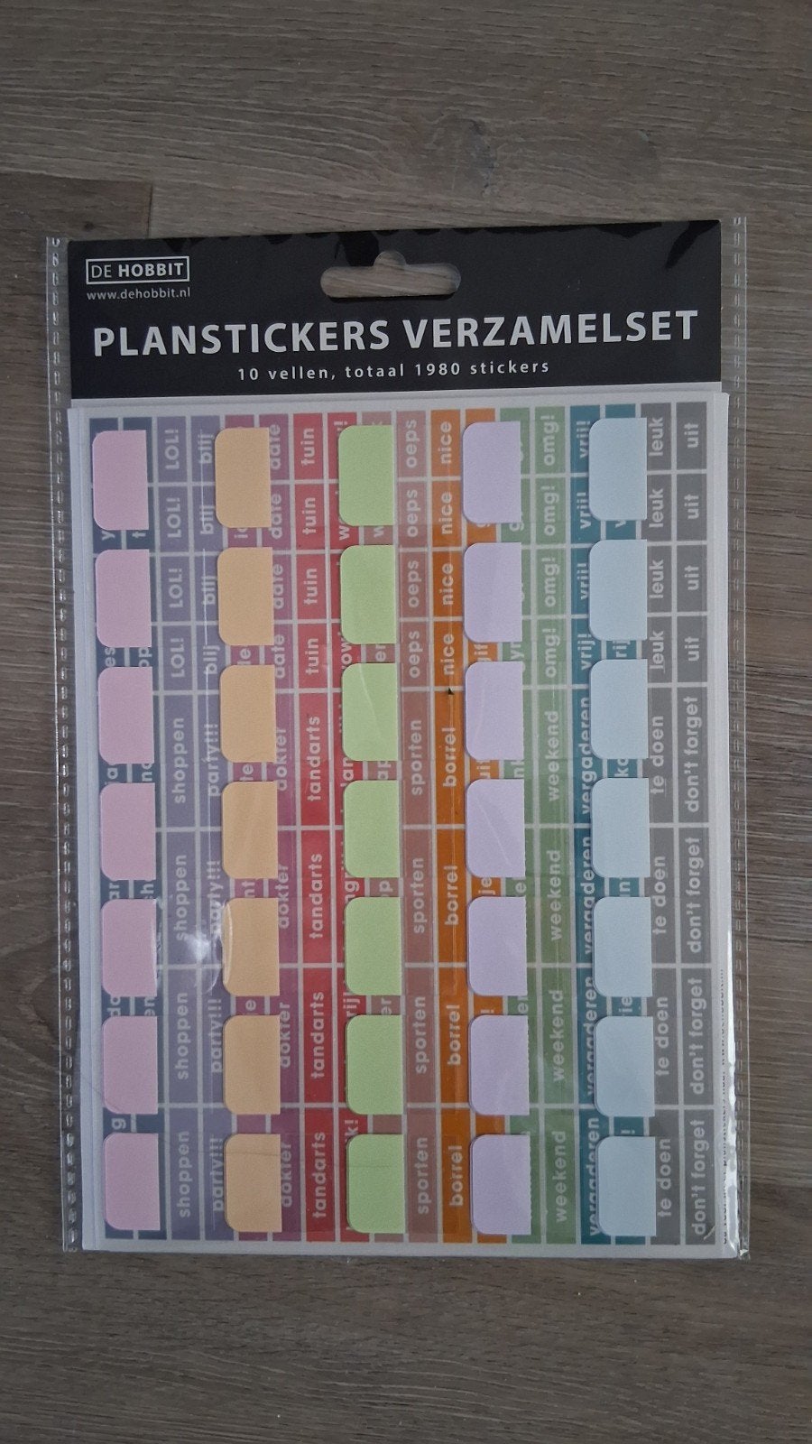 De Hobbit Planstickers Verzamelset - 9 vellen € 4, Ophalen of Verzenden, Nieuw, Versiering of Embellishment, Overige merken
