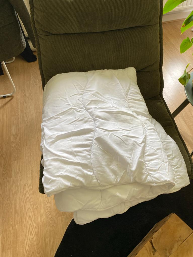 Zomer dekbed synthetisch 140x2000, Ophalen, Gebruikt, Eenpersoons, Wit