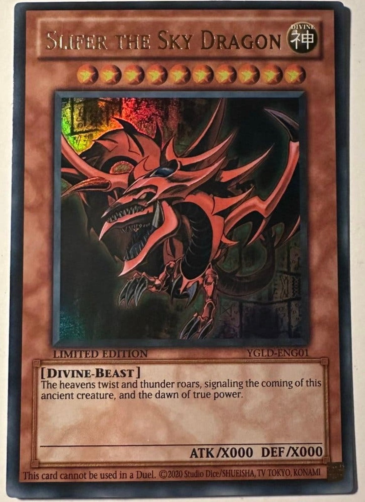 Yu-Gi-Oh! Egyptian God Card Set YGLD Print !, Hobby en Vrije tijd, Ophalen of Verzenden, Zo goed als nieuw, Meerdere kaarten, Foil