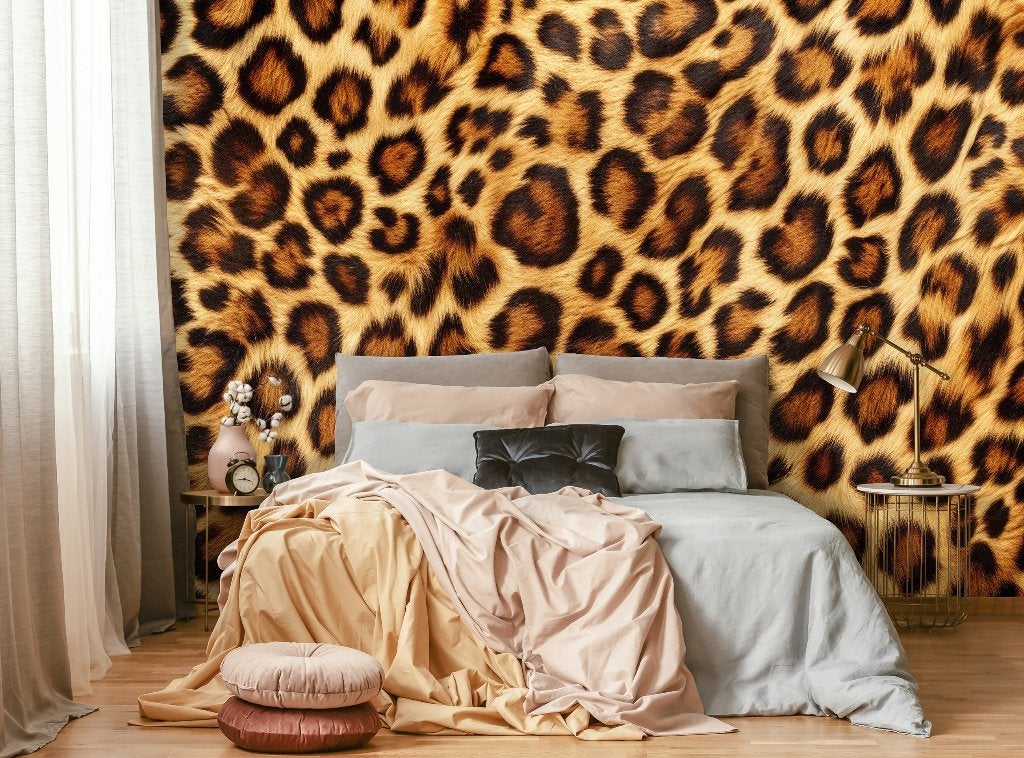 Fotobehang / Behang - Panterprint - Luipaard print - Panter, Info@fotobehangkoning.nl, Fotobehang, 5 tot 10 m², Overige stijlen