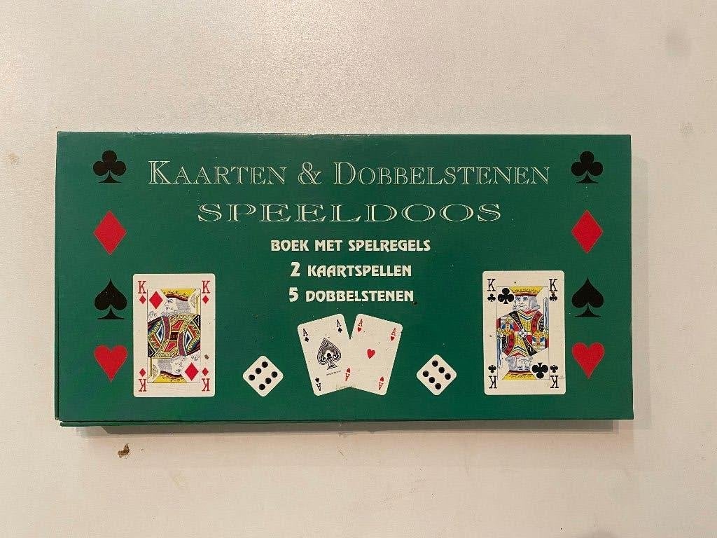 kaarten & dobbelstenen speeldoos, Ophalen of Verzenden, Nieuw, Meerdere kaarten