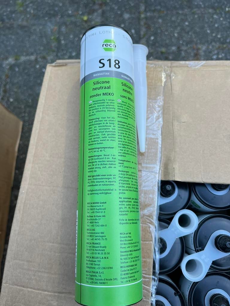 siliconen kit nieuw, Ophalen