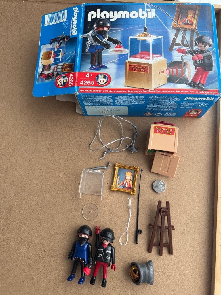 Playmobil 4265 Museum Diefstal met Alarmfunctie, Gebruikt, Complete set, Ophalen of Verzenden, Figuren
