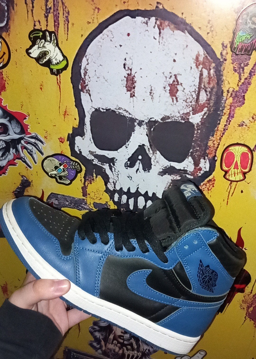 Nike Air Jordan 1 Retro High OG maat 40.5, Blauw, Nike, Ophalen of Verzenden, Sneakers of Gympen