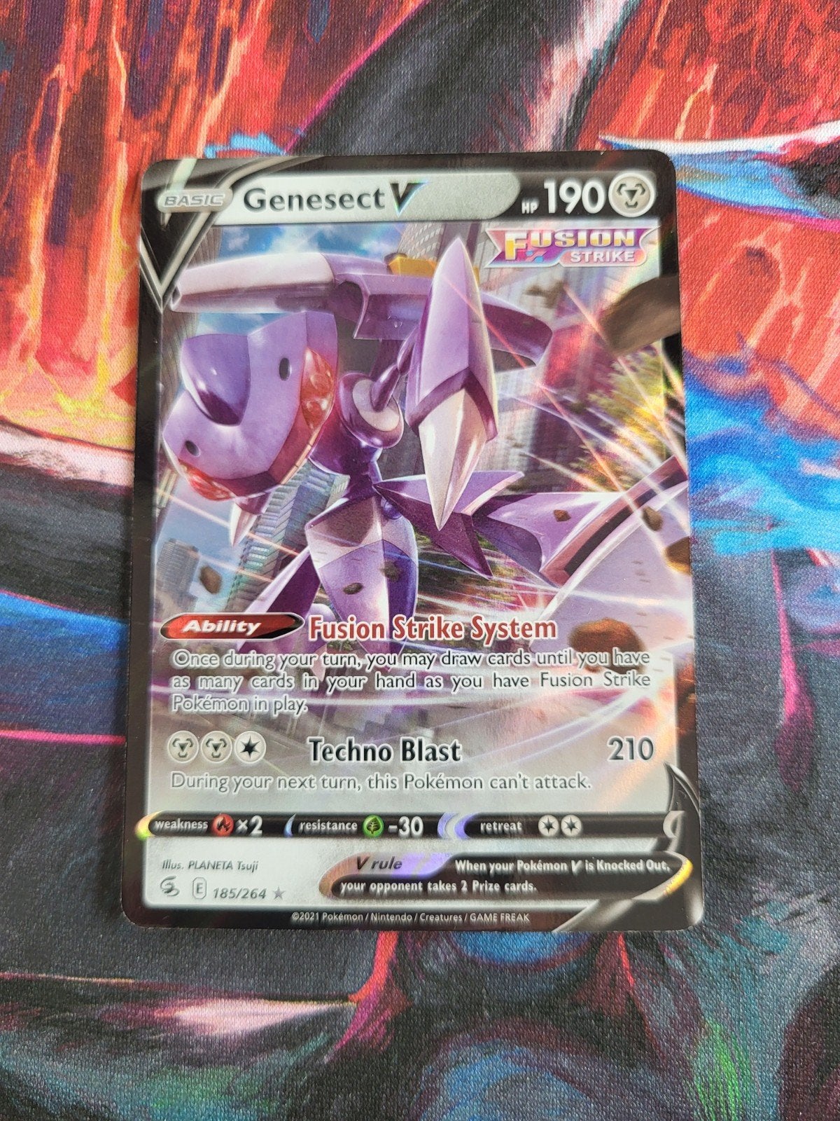 Genesect V - Fusion Strike #185/264, Ophalen of Verzenden, Zo goed als nieuw