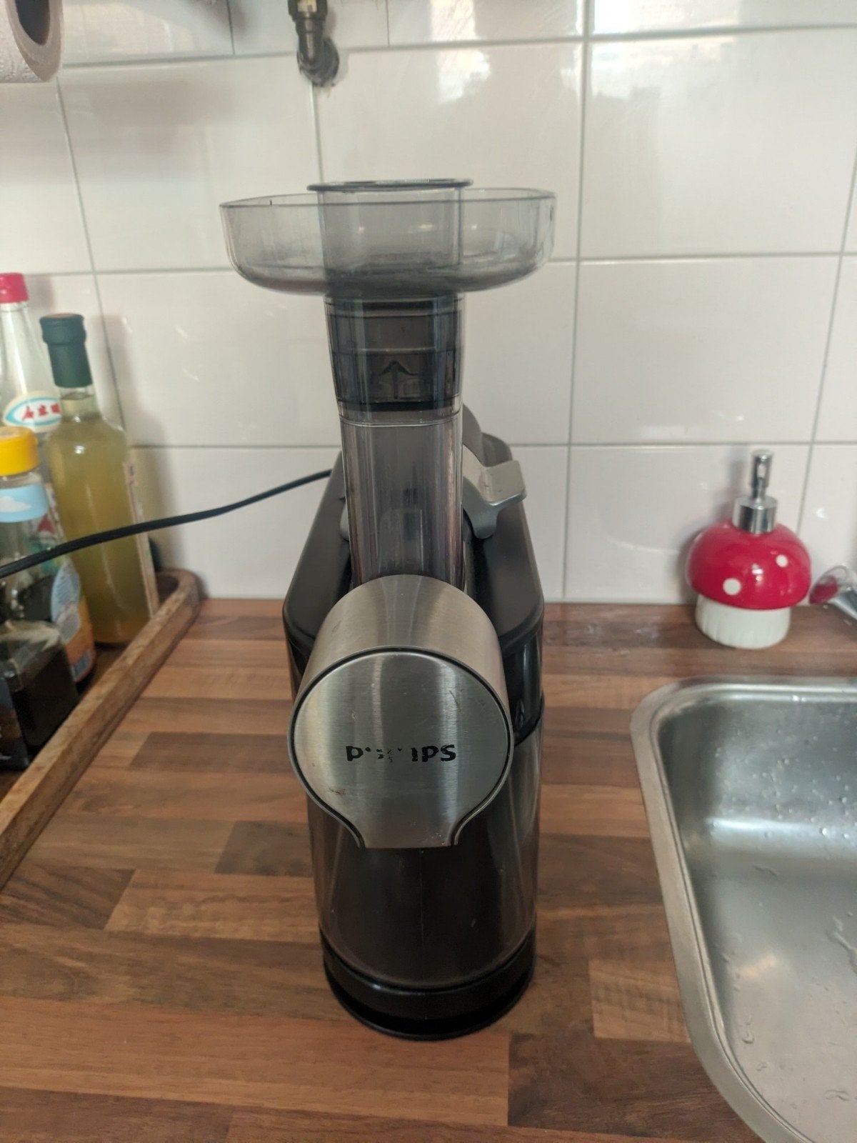 Philips Slowjuicer, Witgoed en Apparatuur, Juicers, Ophalen of Verzenden, Gebruikt, Elektrisch, Slowjuicer