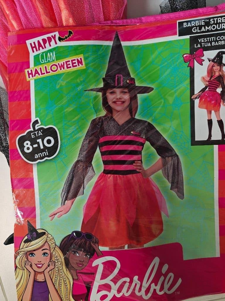 Halloween verkleed jurk incl heksenhoed, Ophalen of Verzenden, Zo goed als nieuw, 134 t/m 140, Meisje