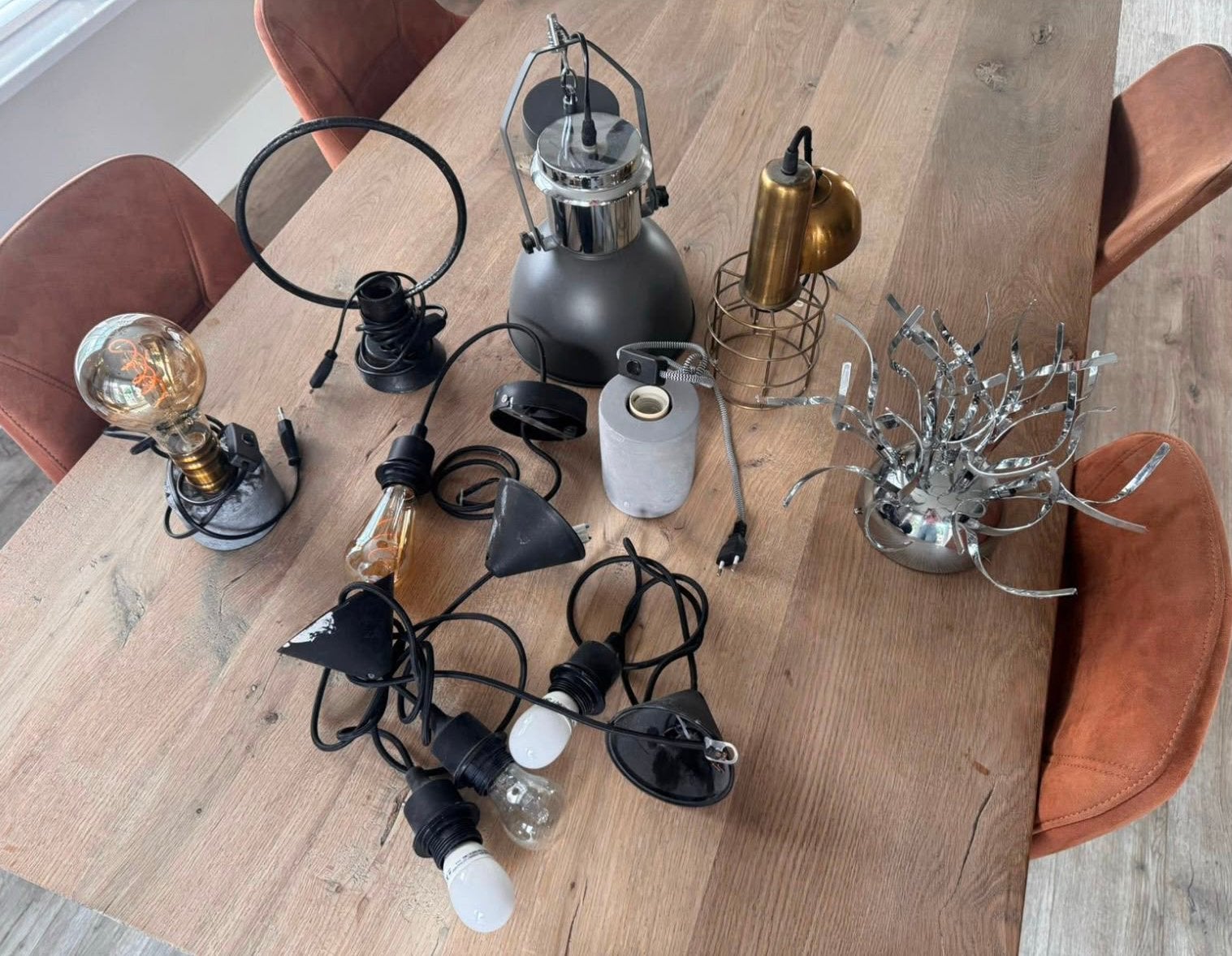 Diverse lampen, Ophalen, Gebruikt, E27 (groot), Overige typen