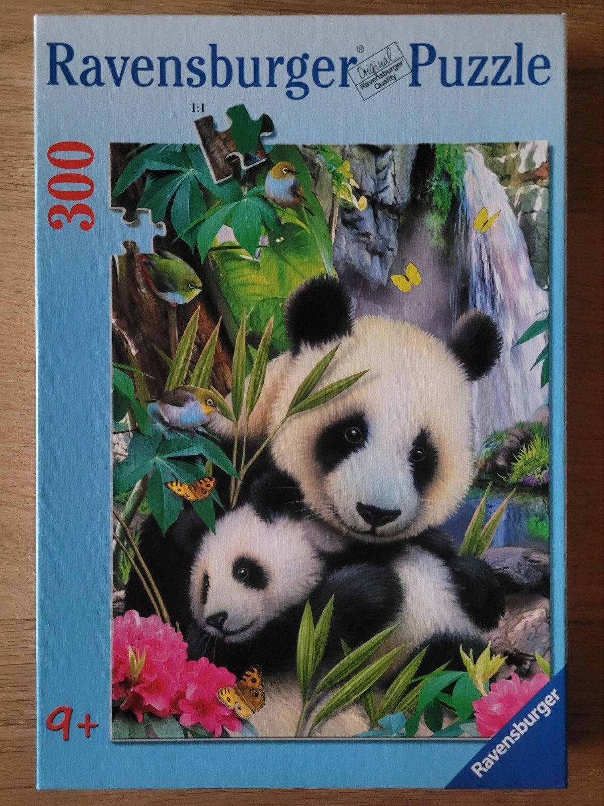 Ravensburger puzzel 300, Panda's, dieren, COMPLEET, ZGAN!, Ophalen of Verzenden, Zo goed als nieuw
