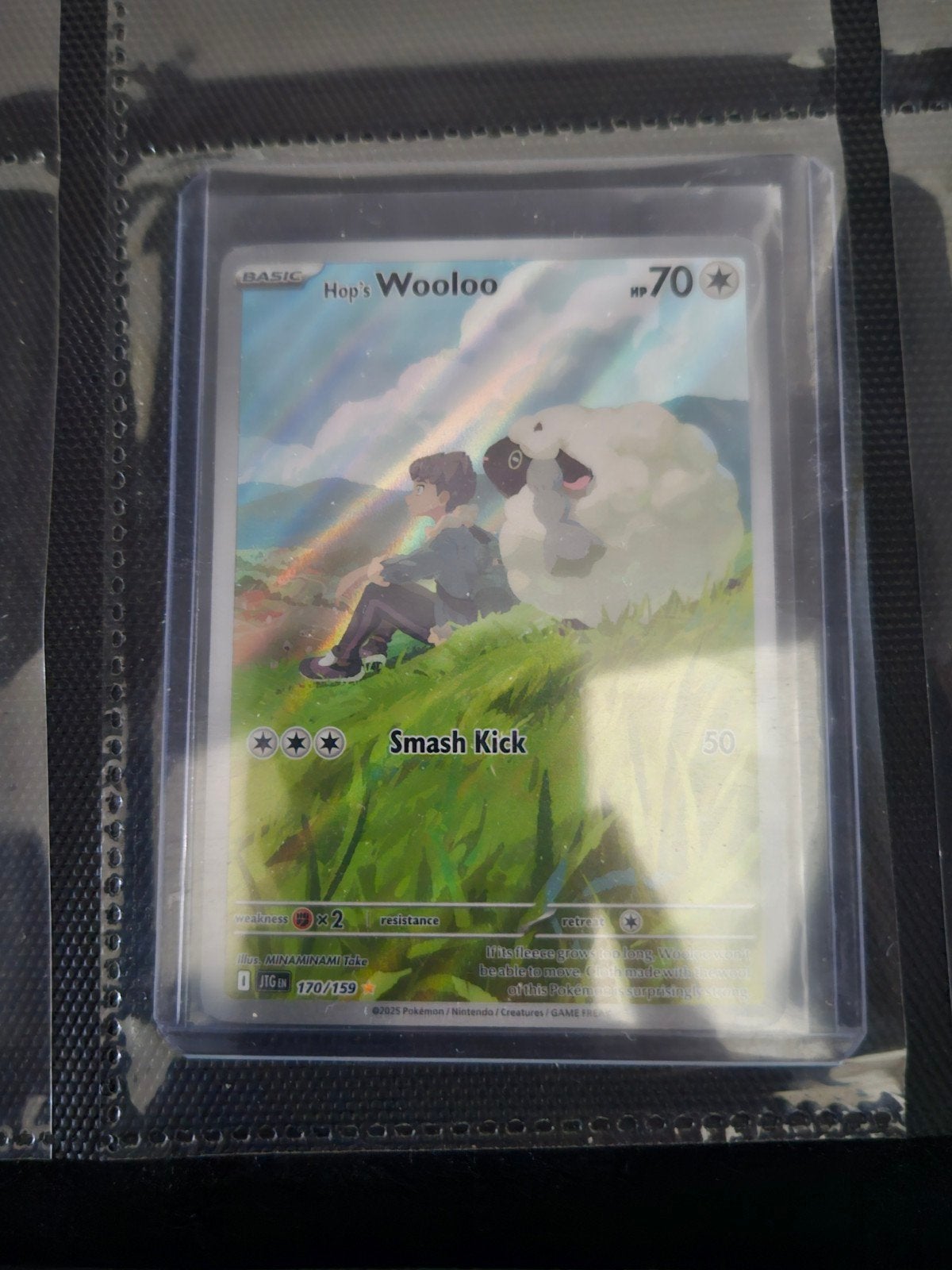 Pokemon Hop's Wooloo 170/159 Journey Toghter, Ophalen of Verzenden, Zo goed als nieuw, Losse kaart, Foil