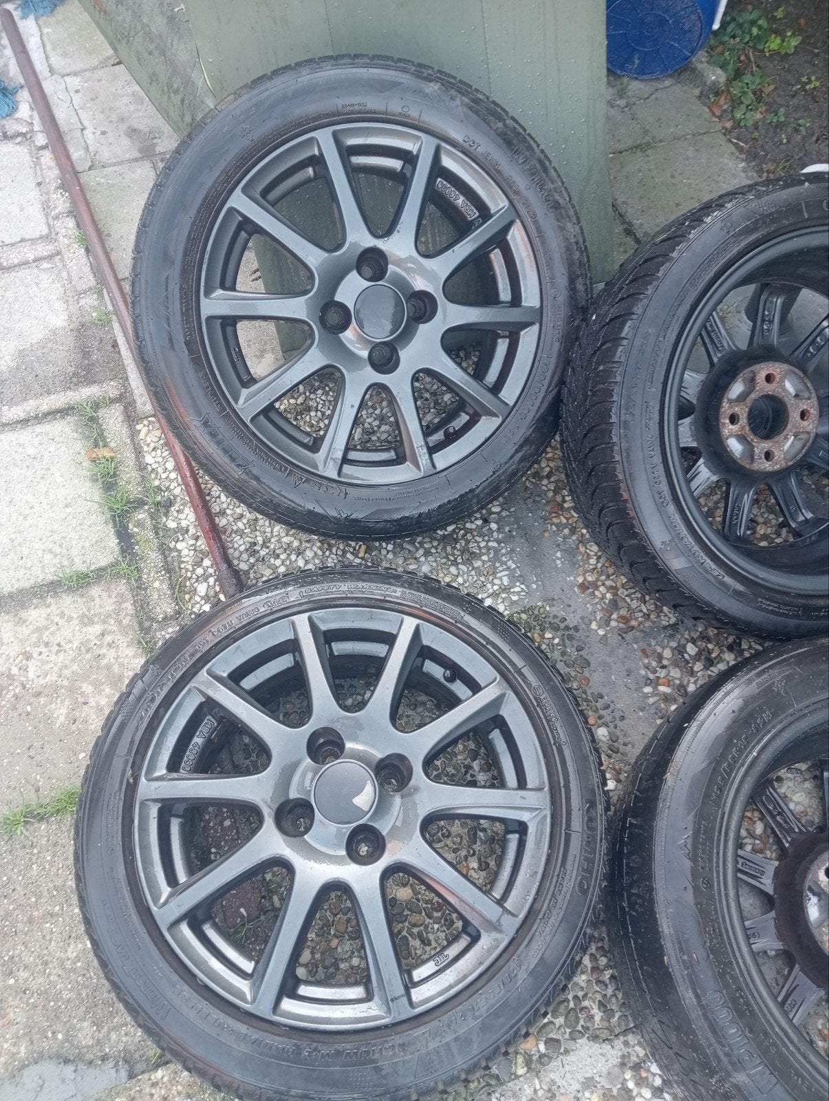 Alu velgen,zwart 15inch, Auto diversen, Ophalen of Verzenden, Gebruikt