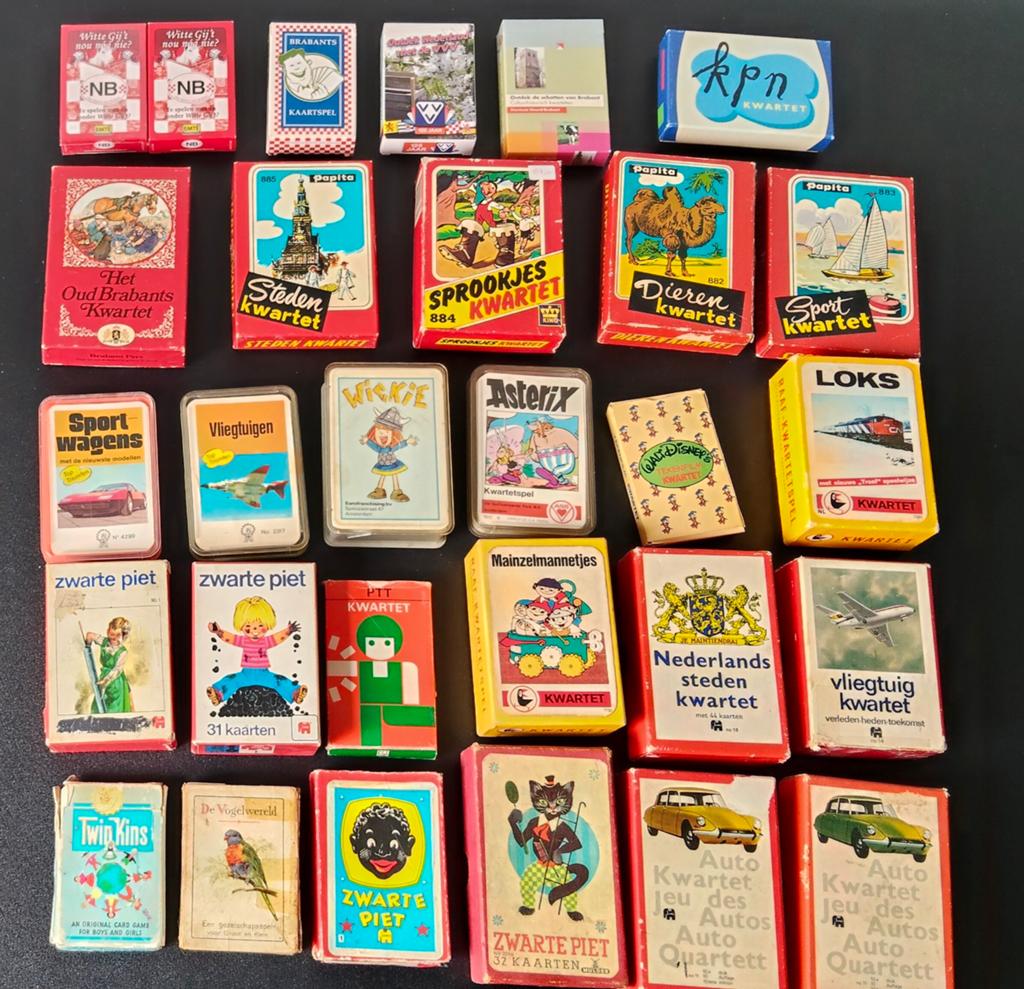 Grote collectie vintage kwartet- en kaartspellen, Ophalen of Verzenden, Gebruikt, Kwartet(ten)