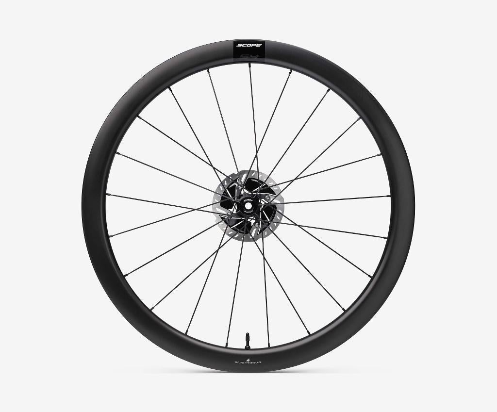 Scope s4 wielset incl dura ace schijven, Fietsen en Brommers, Fietsonderdelen, Zo goed als nieuw, Wiel, Carbon, Gravelbike, Racefiets