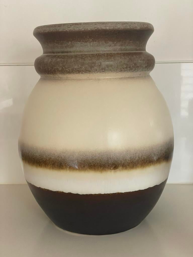 HK Living vaas grand floor vase kleur vanillia, Ophalen of Verzenden, Nieuw, Aardewerk of Porselein, Minder dan 50 cm