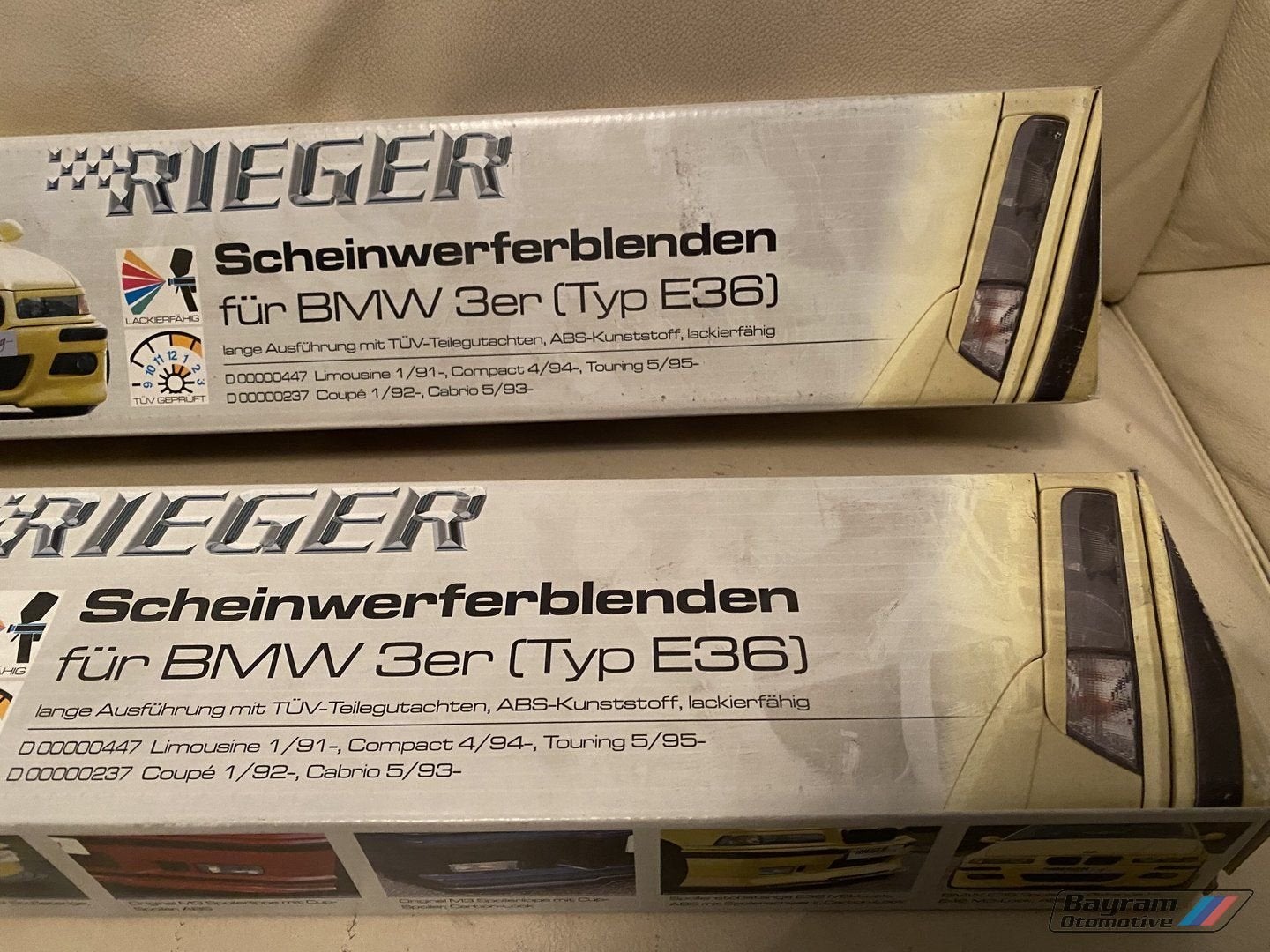 Bmw E36 booskijkers Rieger sedan touring compact 3-serie m, Auto diversen, Ophalen of Verzenden, -, -, -