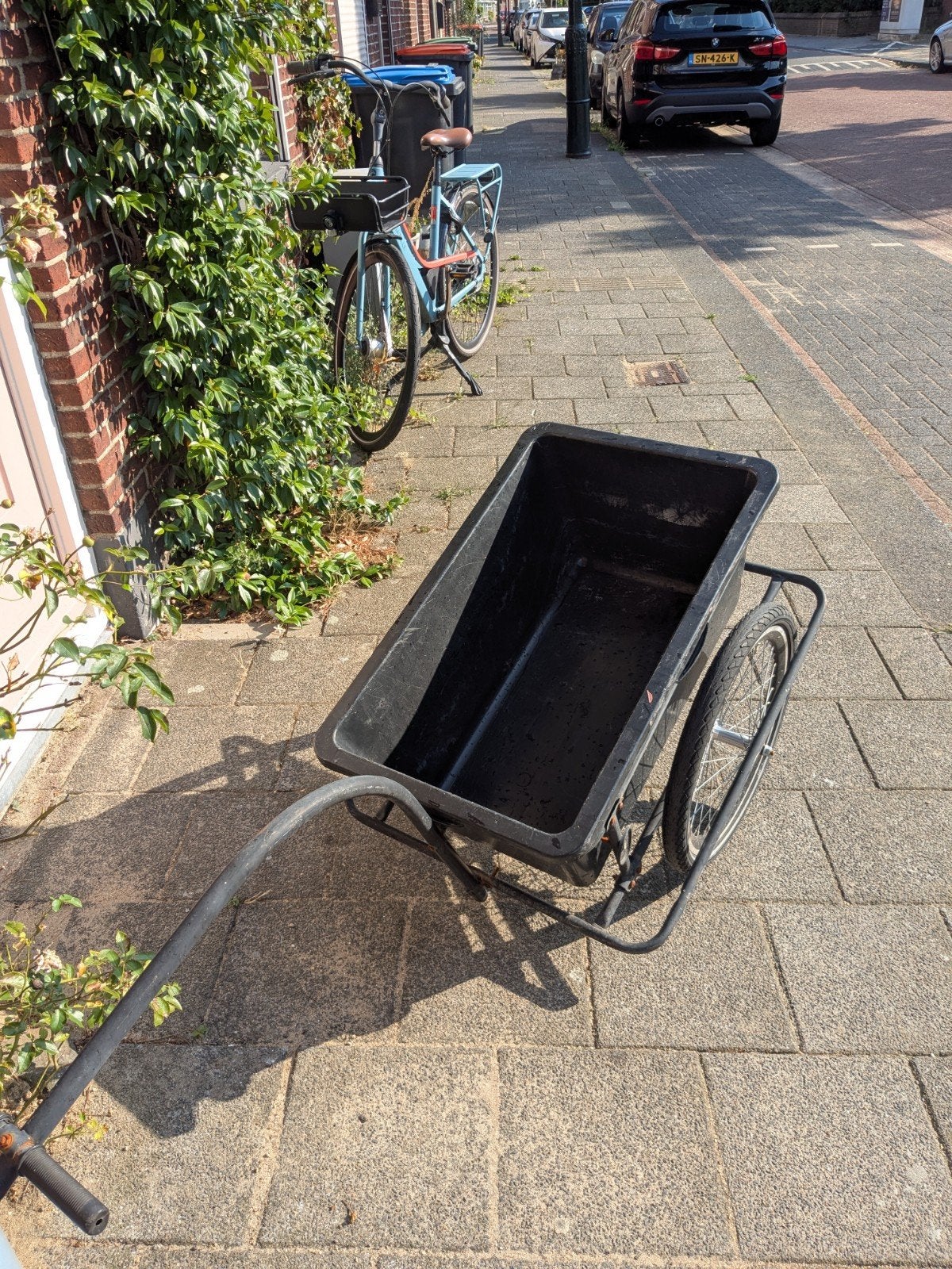 Stevige fietsaanhanger met bak, Ophalen, Gebruikt, Bagagekar, 40 tot 60 kg