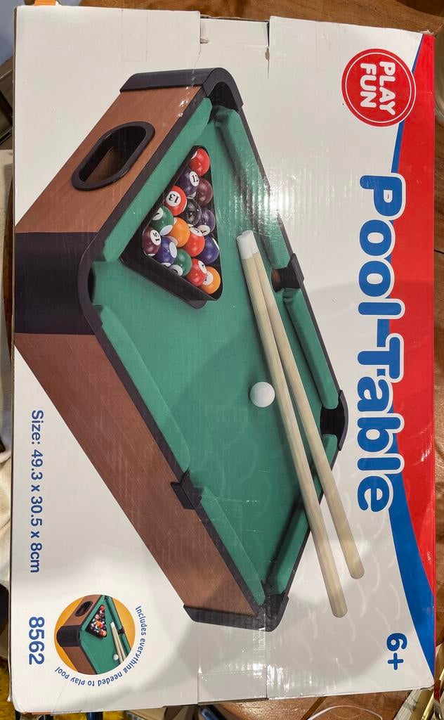 Play Fun Pooltafel - Compact en Compleet, Ophalen of Verzenden, Nieuw, Pooltafel