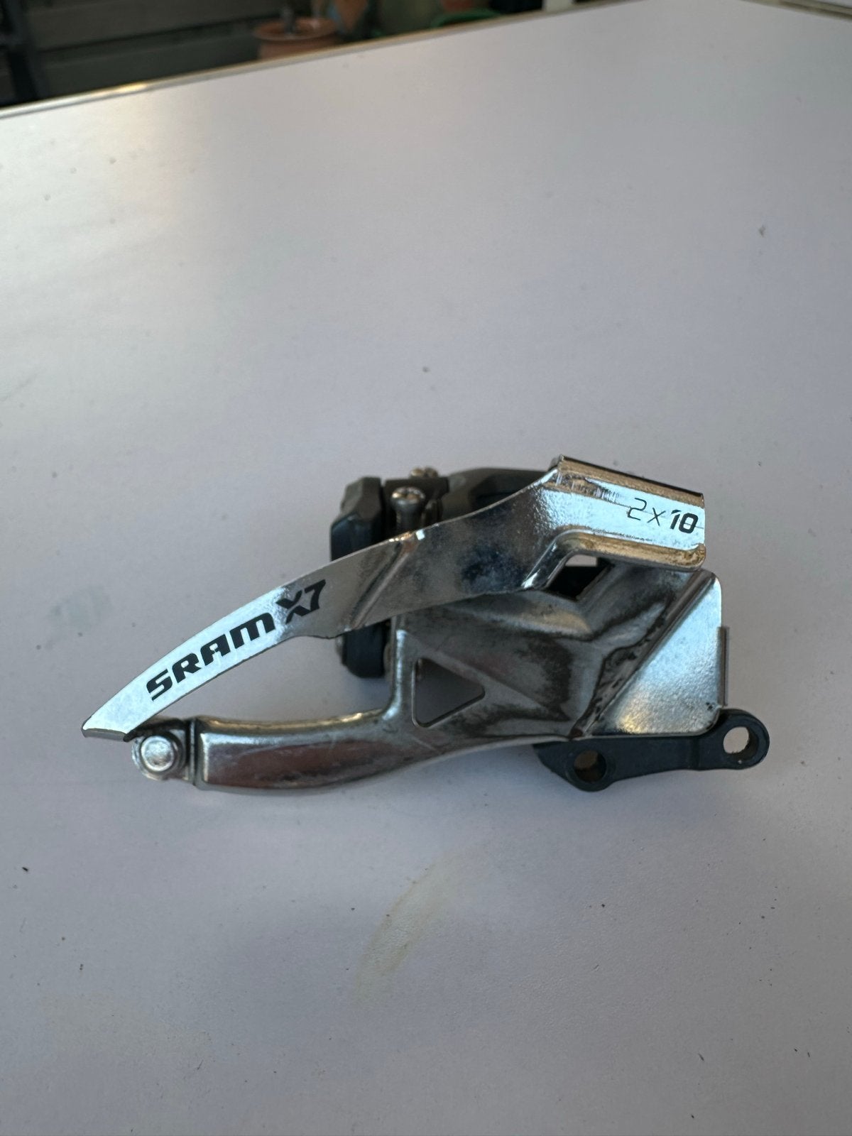 SRAM X7 2x10 Voorderailleur Shifter - In uitstekende staat, Ophalen of Verzenden, Zo goed als nieuw, Derailleur of Ketting, Aluminium