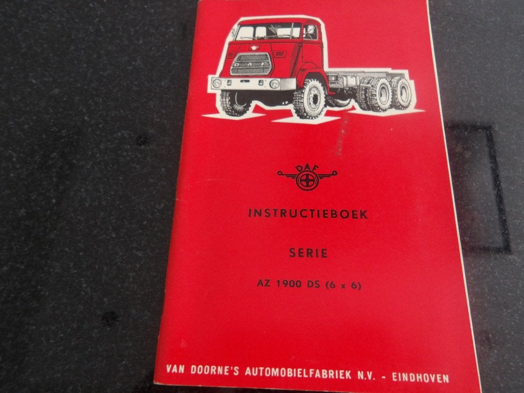 DAF Serie AZ 1900 DS (6x6)  - Instructieboek NL, Verzenden