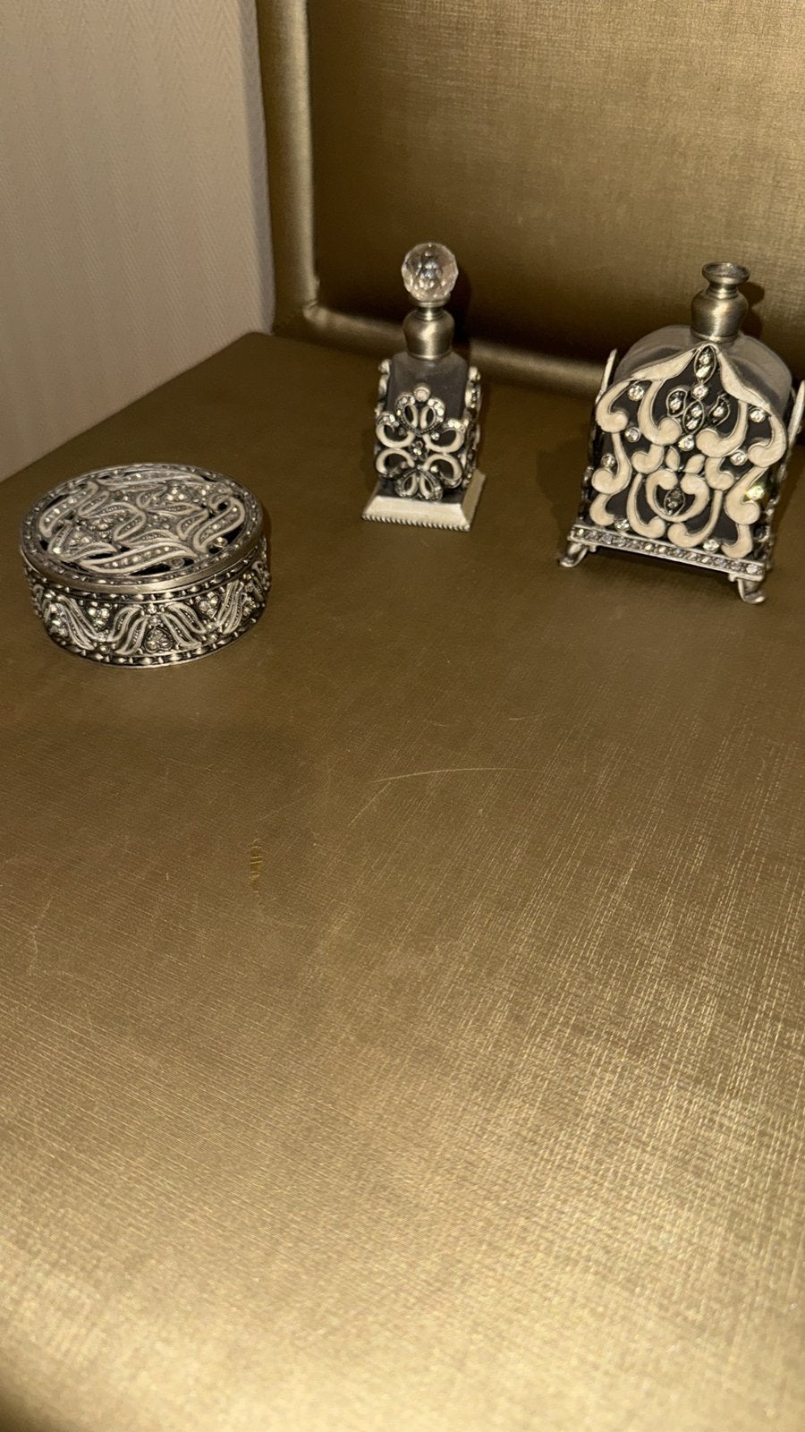 Oosterse parfum set - 3 delig decoratie setje, Ophalen of Verzenden, Zo goed als nieuw