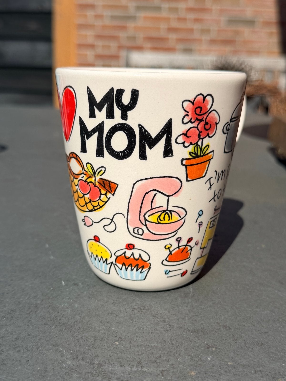 Blond Amsterdam mok "My Mom" - Nieuw!, Nieuw, Steen/keramiek, Meerkleurig, Ophalen