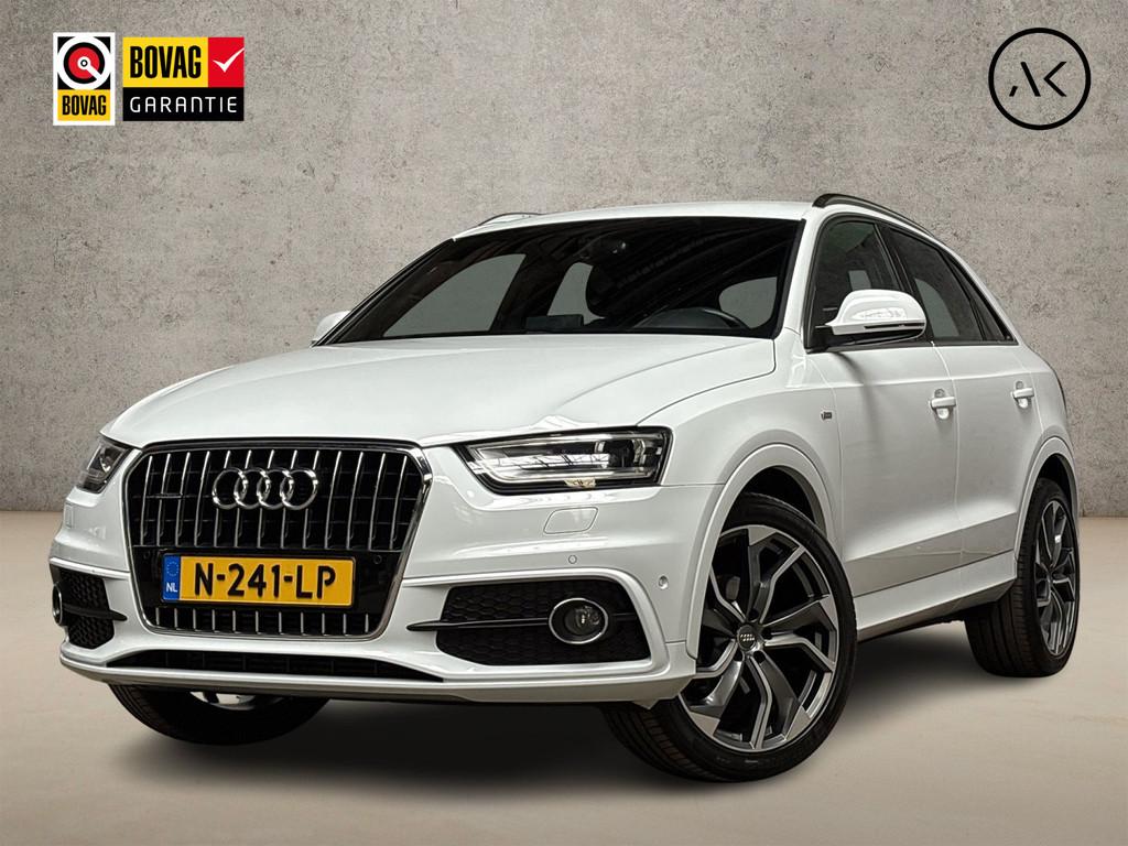 Audi Q3 2.0 TFSI quattro S-Line 211Pk Automaat (2X S-LINE, N, Auto's, Audi, Gebruikt, Zwart, 4 cilinders, Leder en Stof