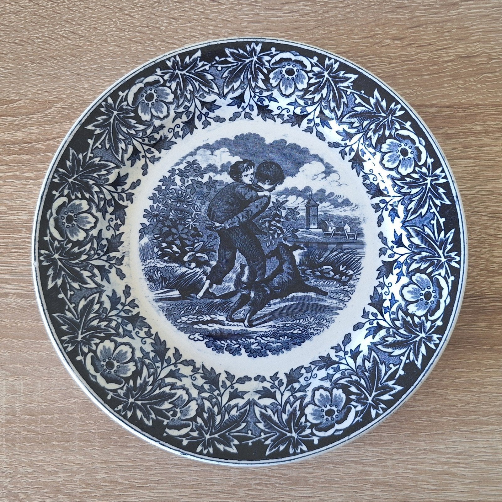 Antiek wandbord Société Céramique Maastricht, Ophalen of Verzenden