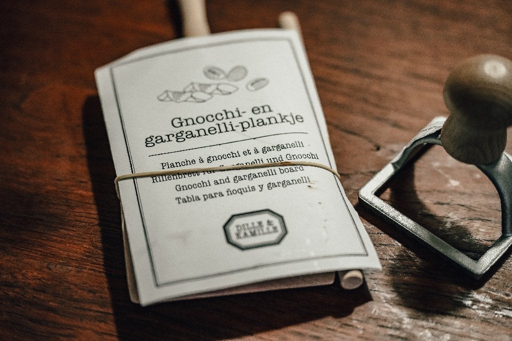 Pasta gnocchi en garganelli set Dille & Kamille - ongebruikt, Overige typen, Hout, Nieuw, Ophalen of Verzenden