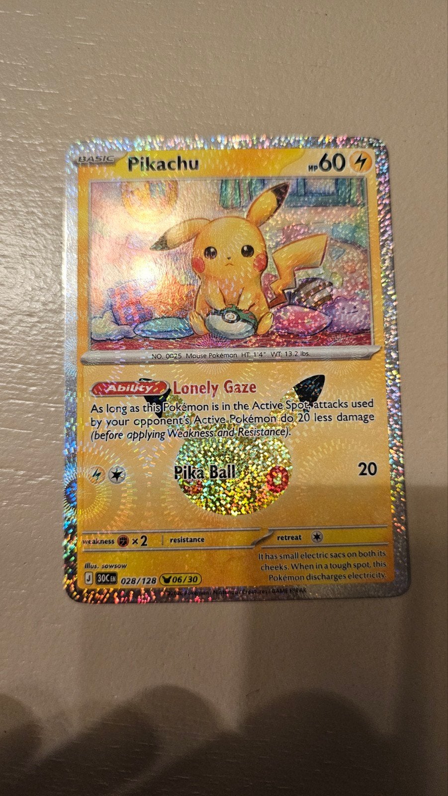 Pikachu 28/128, Ophalen of Verzenden