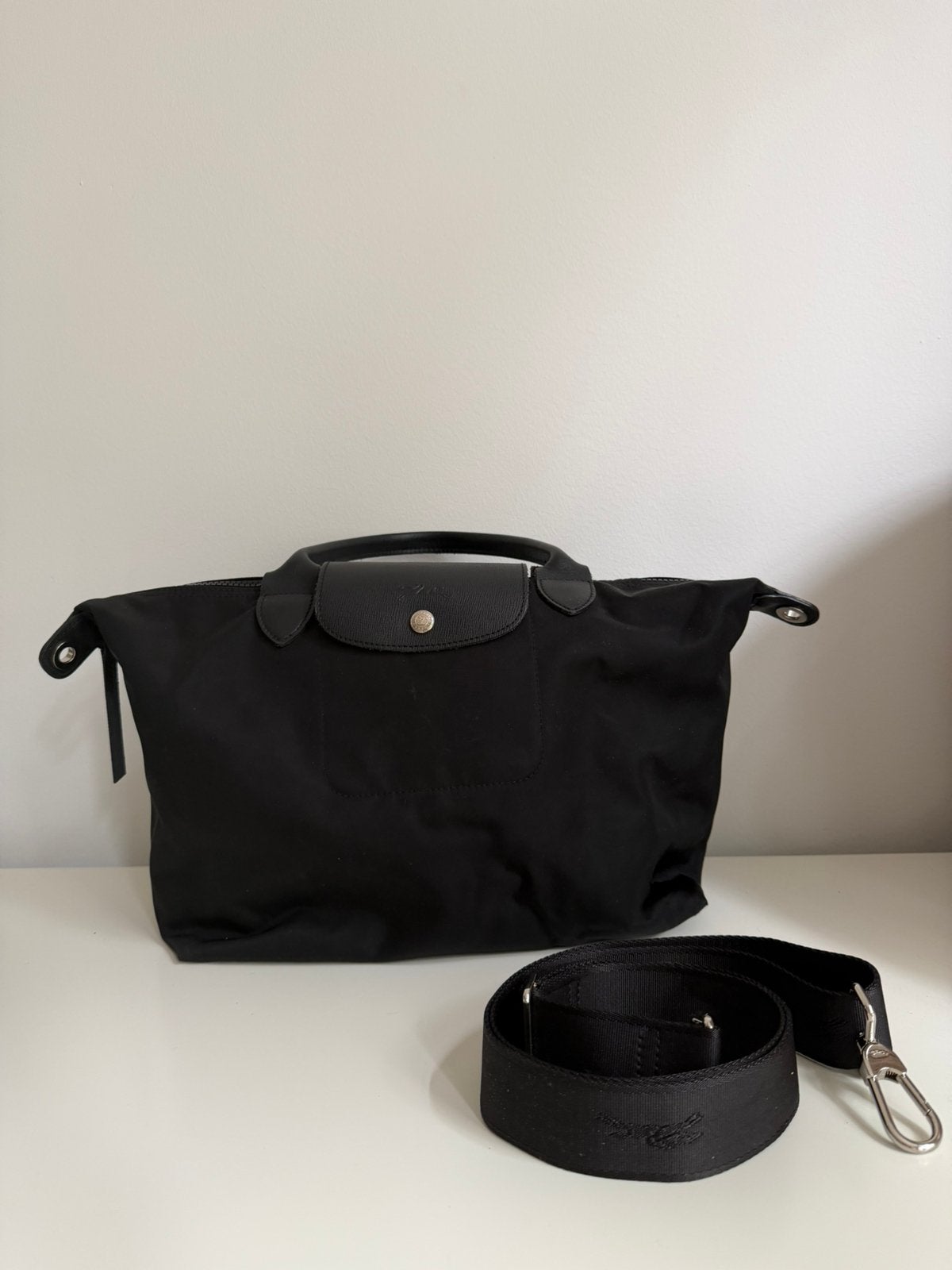 Longchamp tas met hengsel, Ophalen of Verzenden, Zo goed als nieuw