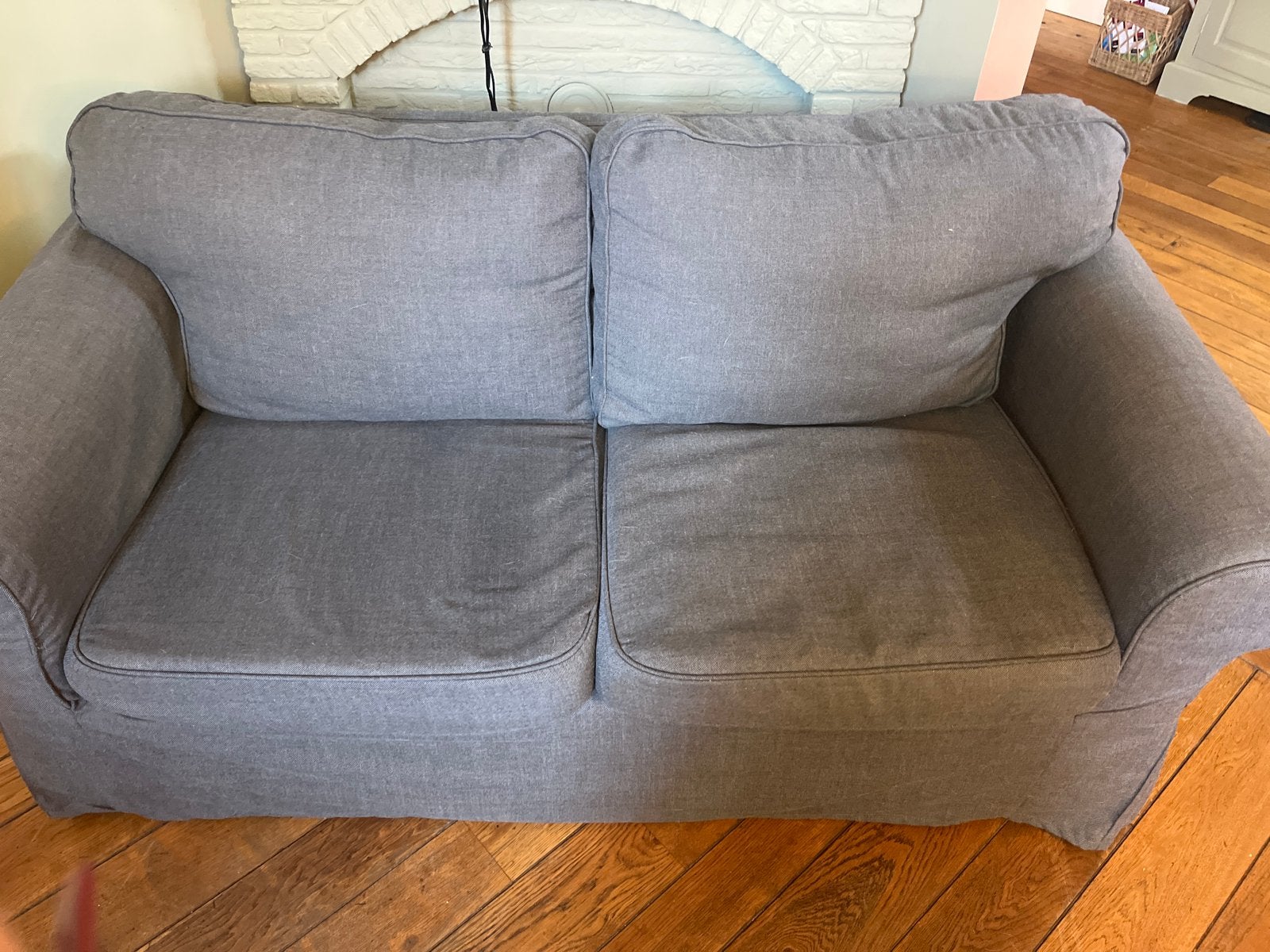 Ikea Ektorp tweezitsbank grijs, Ophalen, Gebruikt, 150 tot 200 cm, Tweepersoons