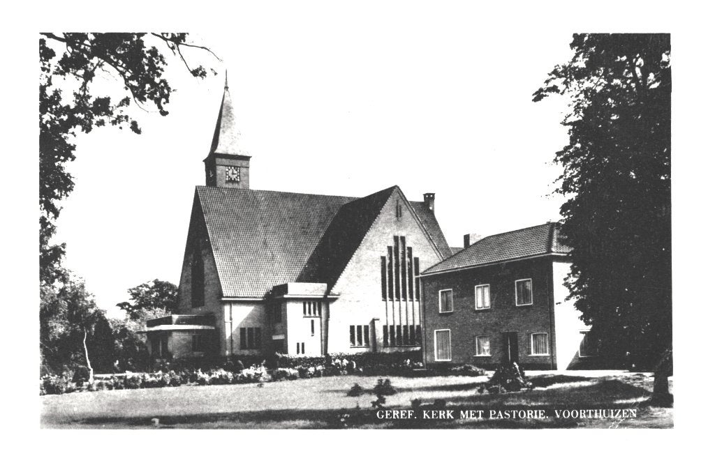 984213 Voorthuizen G Kerk Pastorie 1963  zegel Staatsmijnen, Ophalen of Verzenden, 1960 tot 1980, Gelopen, Gelderland