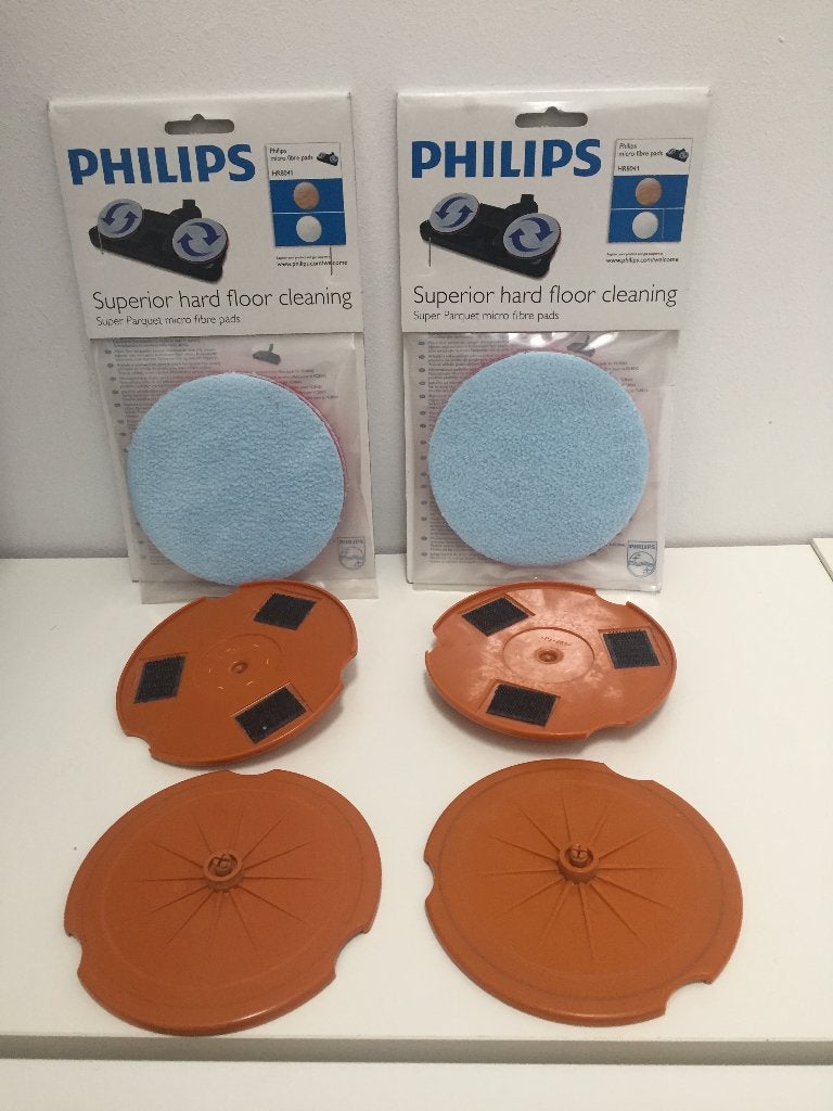 2x PHILIPS stofzuiger micro vezel schijven HR8041 NIEUW, Stofzak, Philips, Nieuw, Ophalen of Verzenden