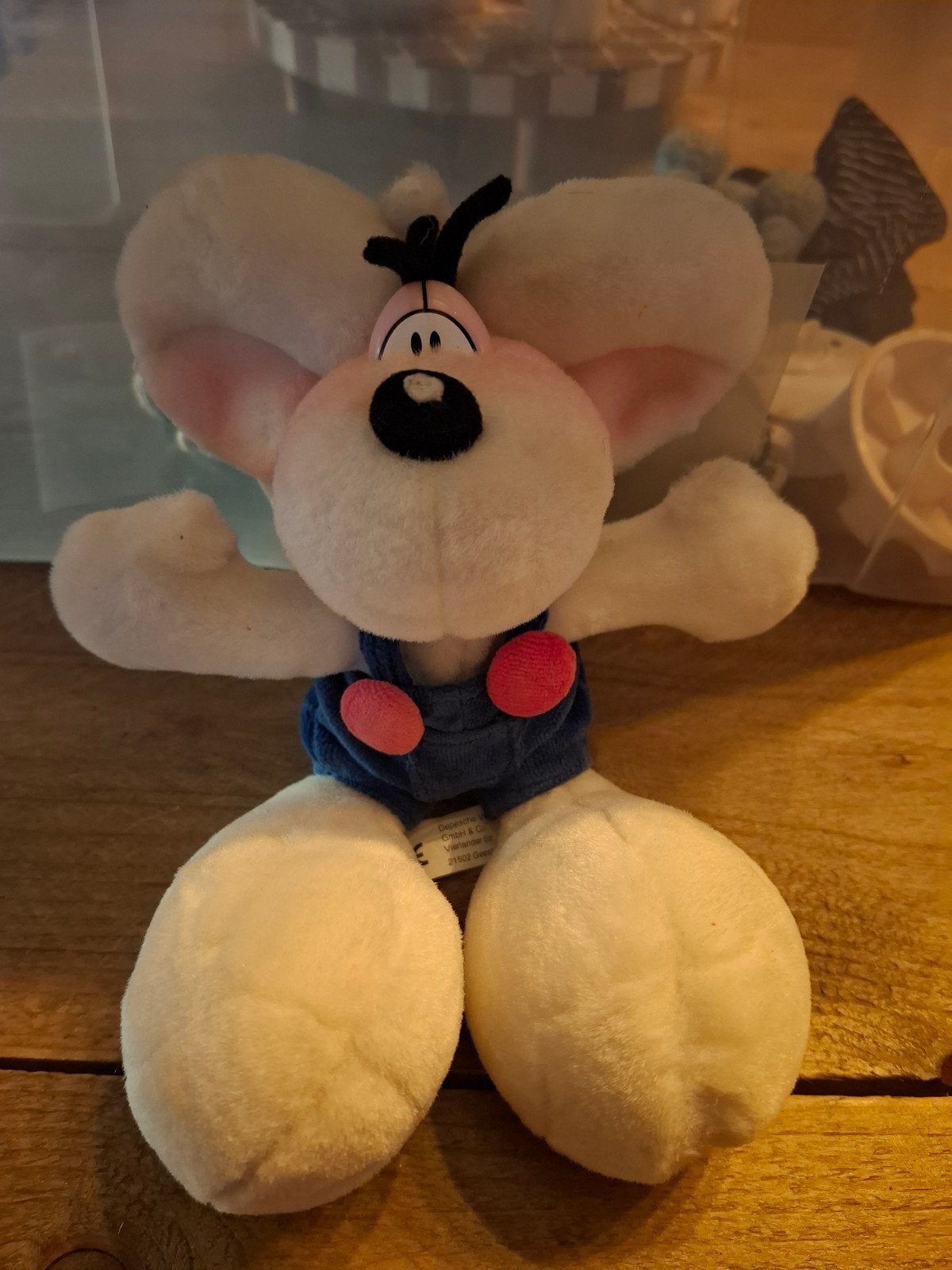 Vintage Diddl knuffel in goede staat, Verzamelen, Ophalen of Verzenden, Diddl, Gebruikt, Knuffel