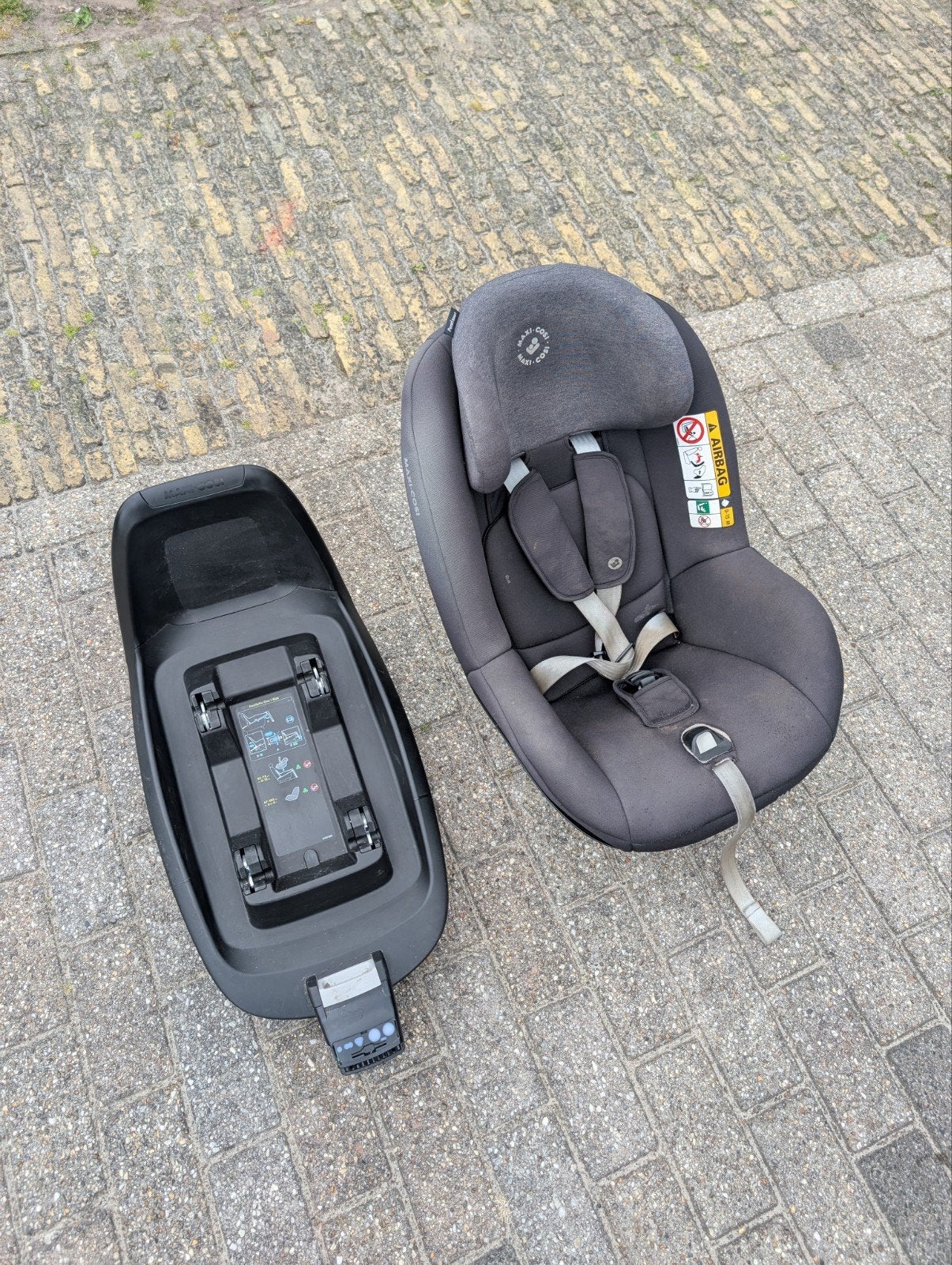 Maxi cosy autostoel + isofix base, Ophalen, Gebruikt, 9 t/m 18 kg, Isofix
