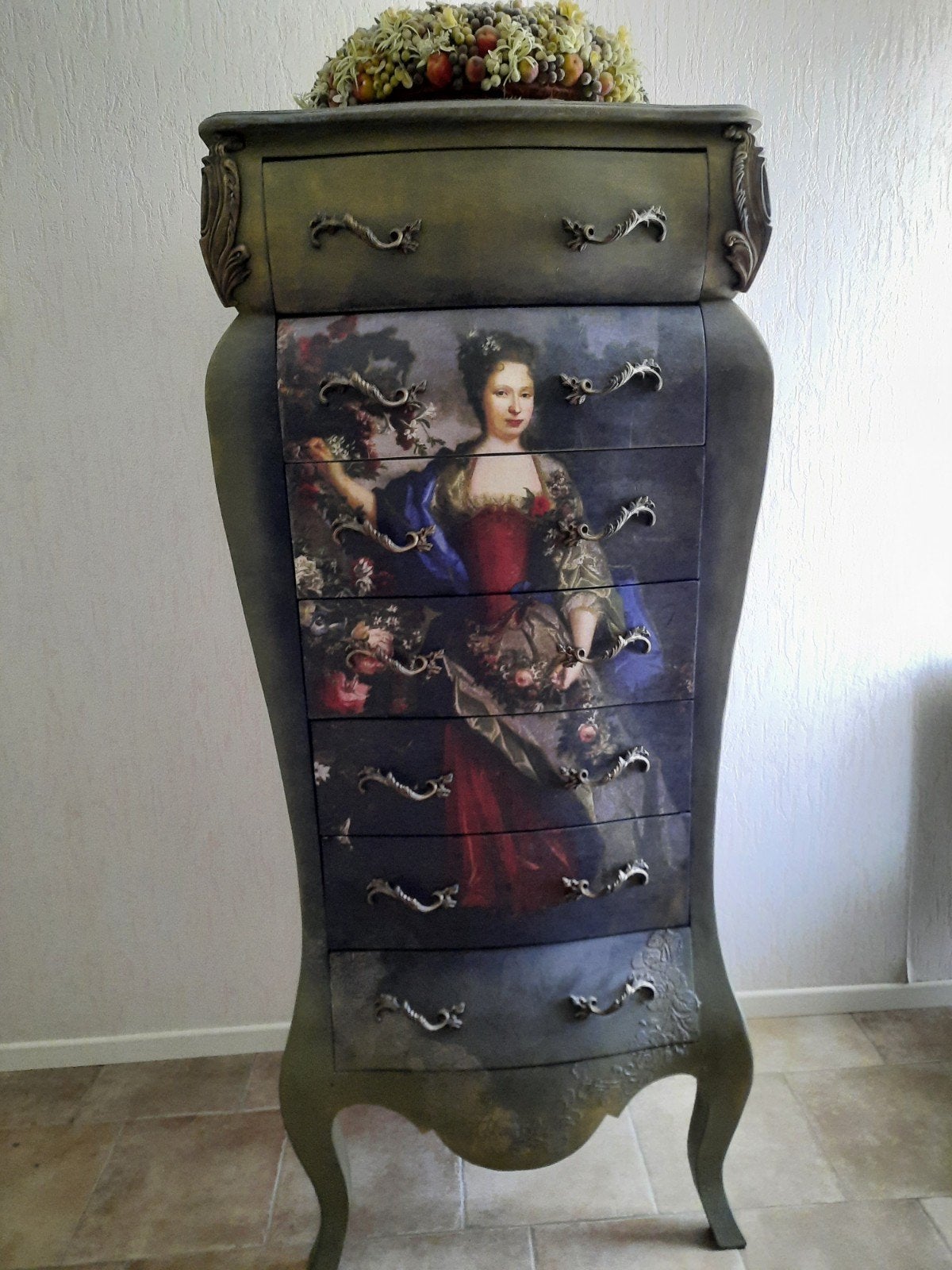 Antieke kast, Huis en Inrichting, Kasten | Ladekasten, Ophalen, 5 laden of meer, Eikenhout, 50 tot 100 cm