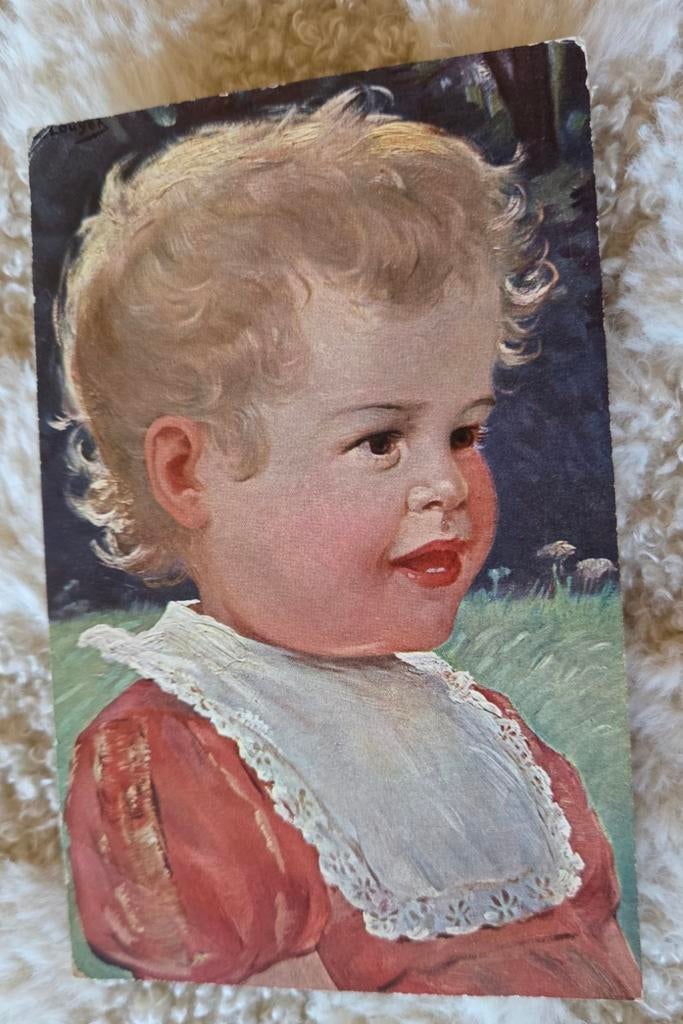 Portret klein kindje, Verzenden, Voor 1920, Gelopen, Kinderen