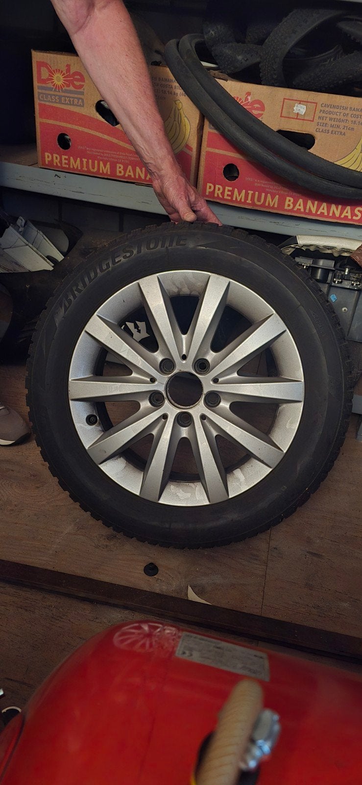Mercedes A(B)-klasse 16" velgen met Bridgestone winterbanden, Auto-onderdelen, Banden en Velgen, Ophalen, Gebruikt, 16 inch, Banden en Velgen