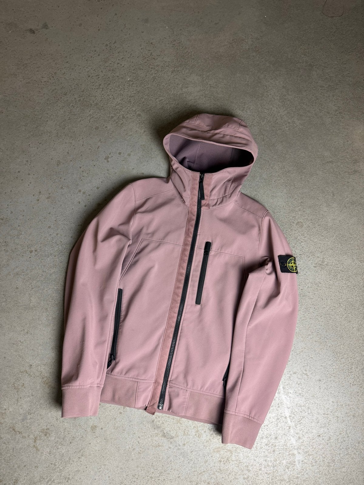 Stone Island Softshell Jas Roze Maat S, Ophalen of Verzenden, Gedragen, Maat 46 (S) of kleiner, Roze