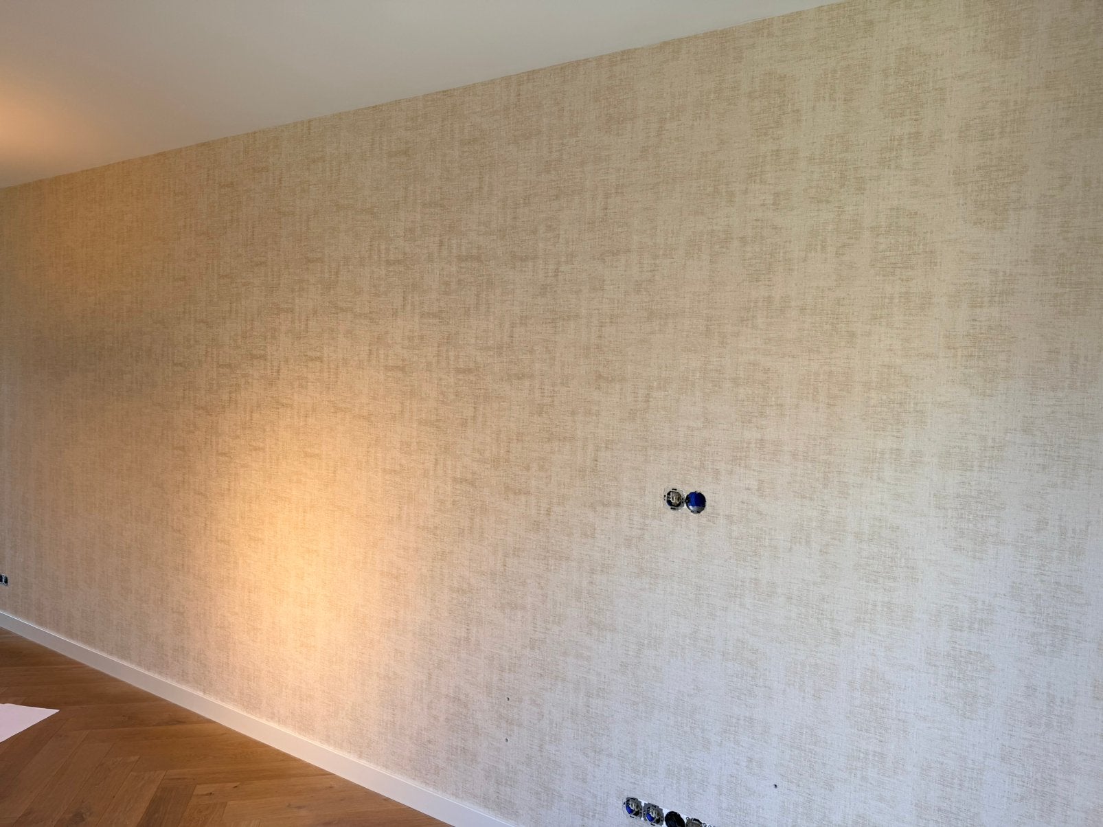 Casamance Johara behang – F7439 72 08 – restant voor ca. 4 m, Huis en Inrichting, Ophalen, Beige, Structuur, Vinylbehang