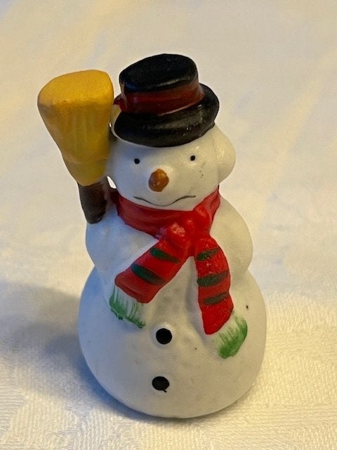Lemax porseleinen ornament "Sneeuwpop" 1994, Ophalen of Verzenden, Zo goed als nieuw