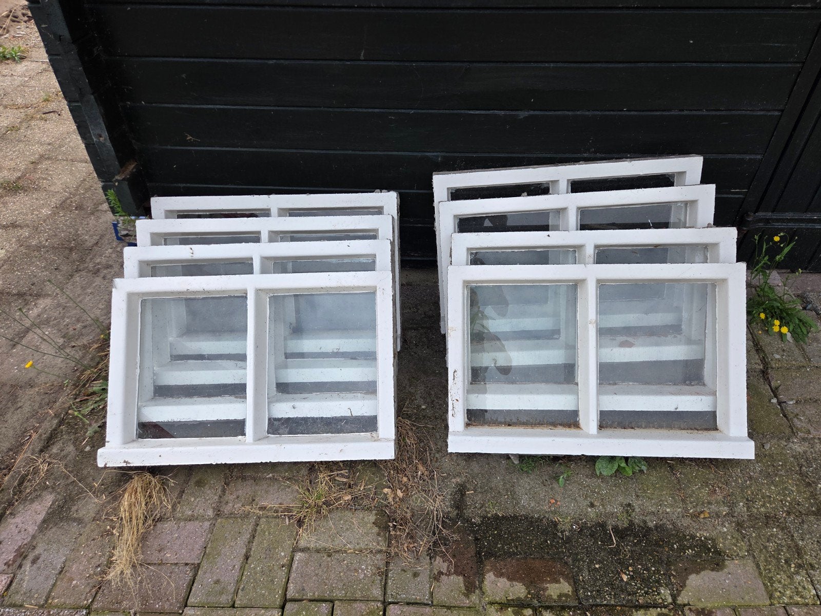 Zeer nette ouderwetse betonnen stalraam, Doe-het-zelf en Verbouw, Glas en Ramen, Ophalen, Zo goed als nieuw, Minder dan 80 cm