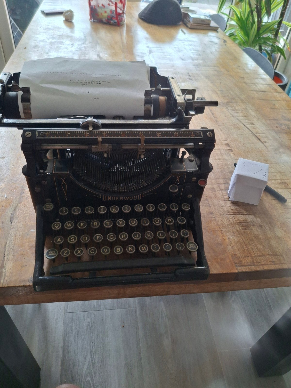 Underwood 100 jaar oud, Ophalen