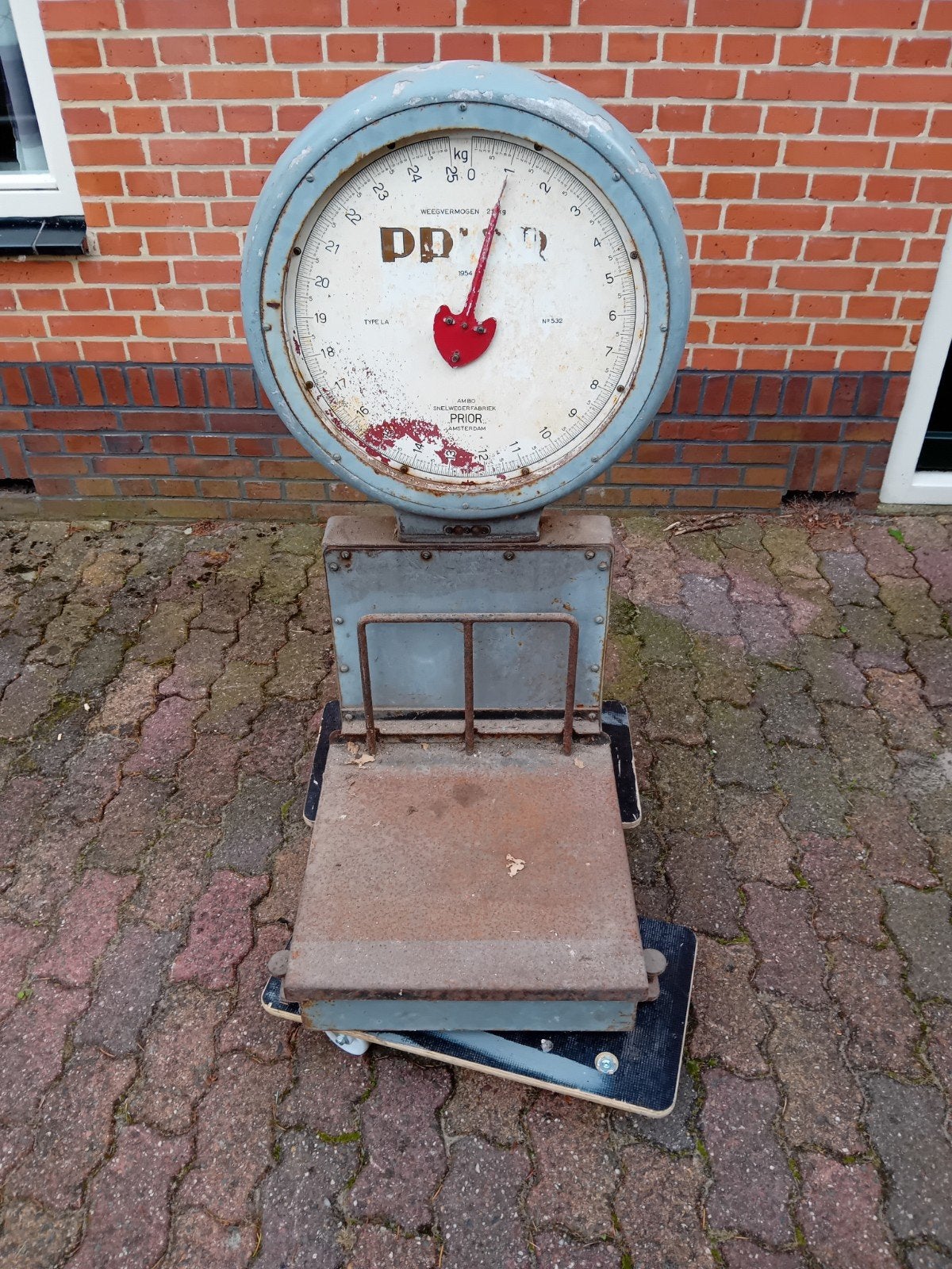 Antieke Prior Snelwegerfabriek Weegschaal Amsterdam, Ophalen, Gebruikt