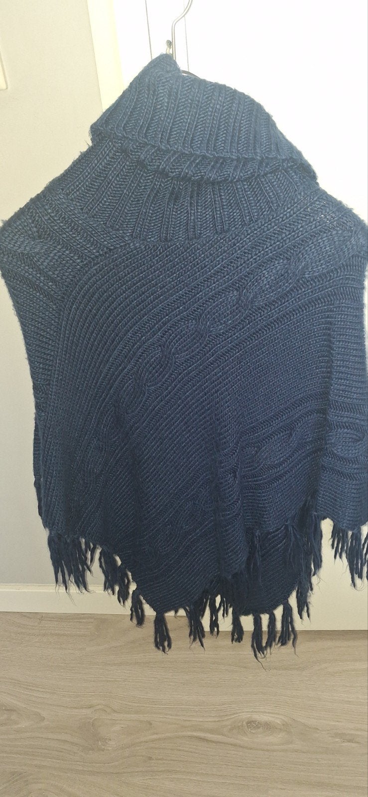 poncho, Kleding | Dames, Ophalen, Zo goed als nieuw, Maat 46/48 (XL) of groter, Blauw