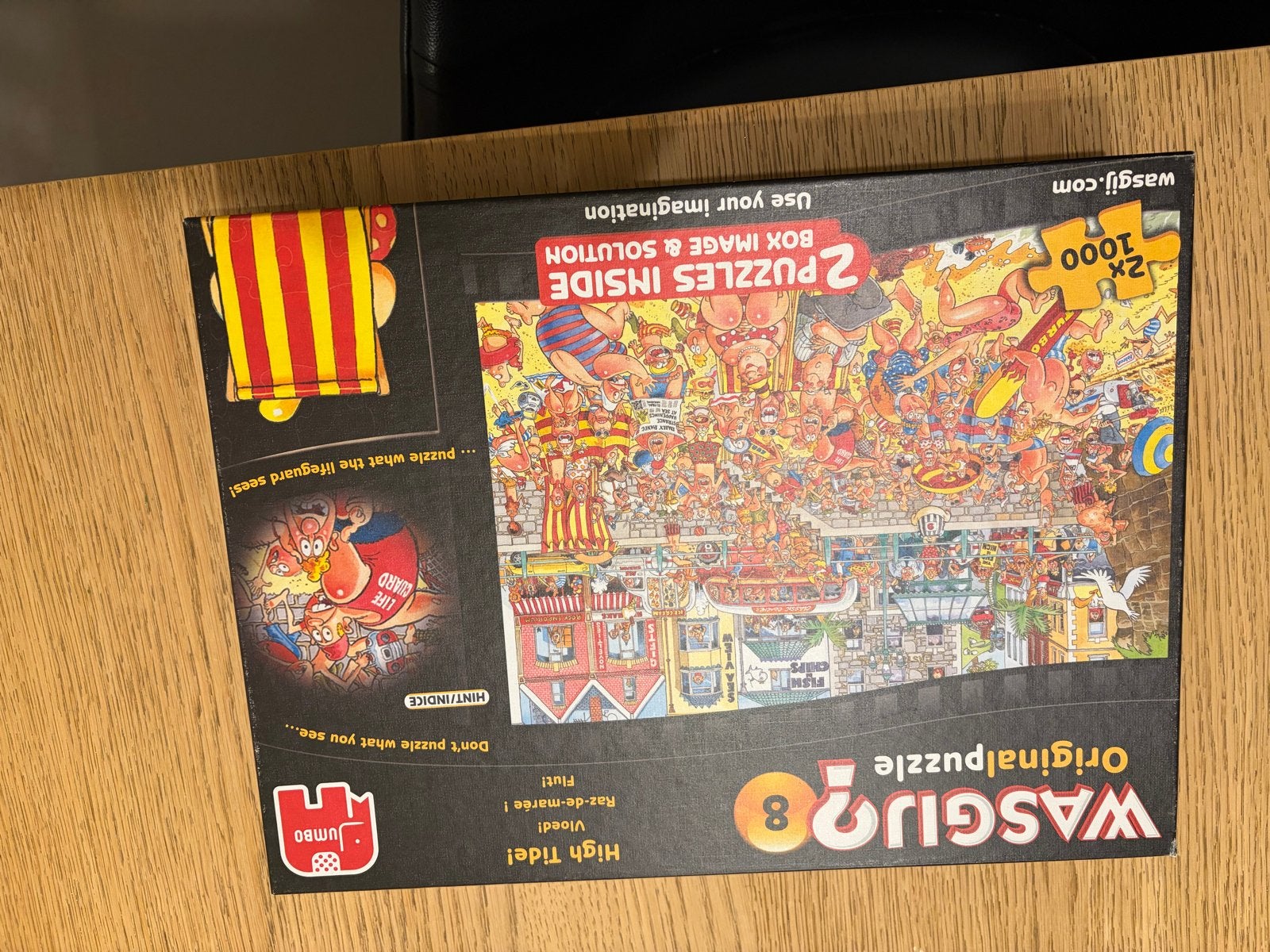 Wasgij Original 8 High Tide! 2x 1000 stukjes puzzel, Ophalen, 500 t/m 1500 stukjes, Gebruikt, Legpuzzel