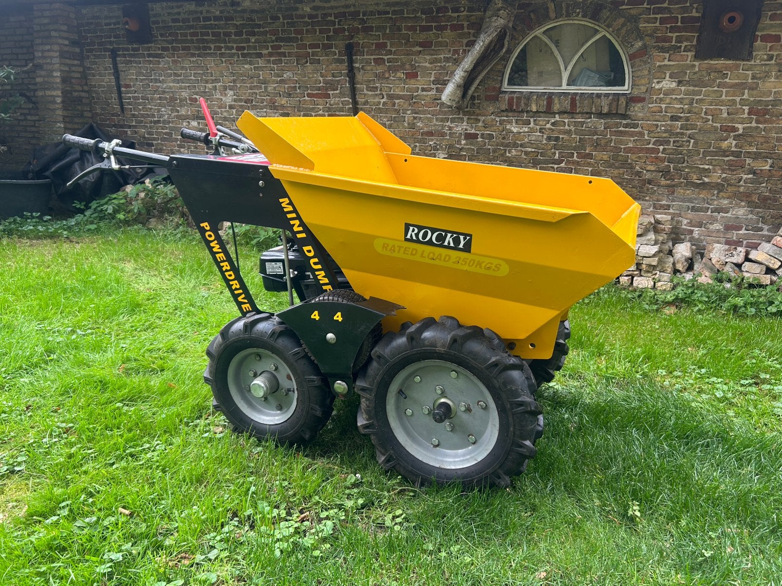 Mini dumper Te Huur, Tuin en Terras, Ophalen of Verzenden, Zo goed als nieuw