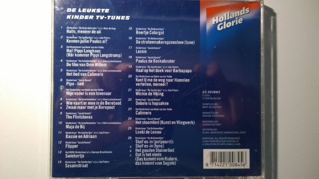De Leukste Kinder Tv-Tunes, 6 tot 9 jaar, Ophalen of Verzenden, Zo goed als nieuw, Muziek